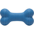 Aerovy Rubber Dog Chew Toy Blue Bone Medium