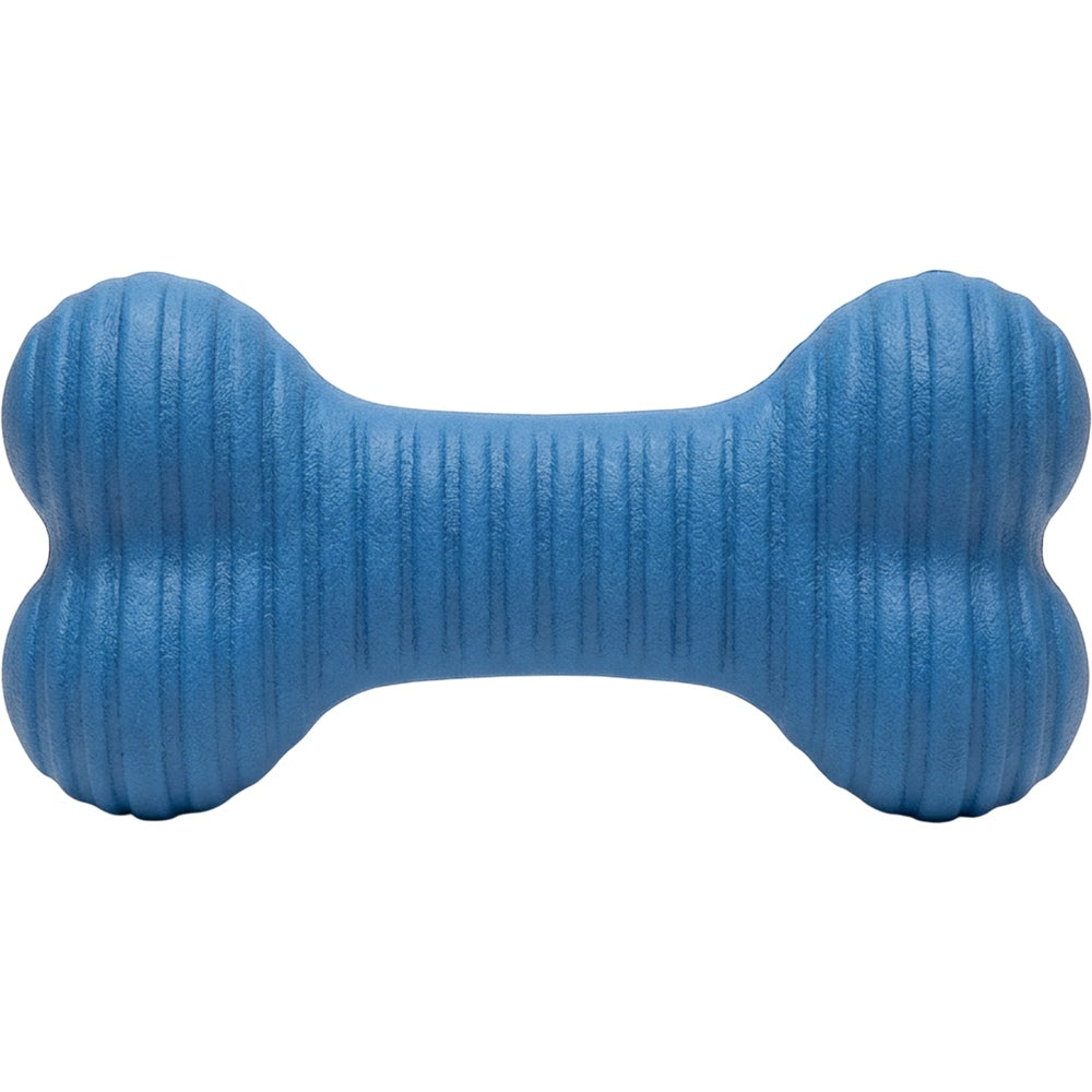 Aerovy Rubber Dog Chew Toy Blue Bone Medium