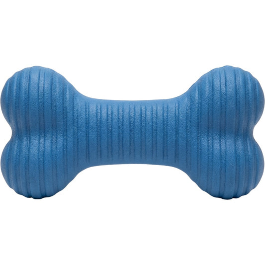 Aerovy Rubber Dog Chew Toy Blue Bone Medium